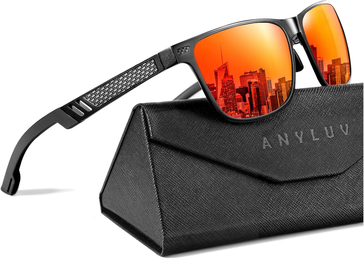 ANYLUV Polarized Sunglasses for Men Premium Al-Mg Frame Square Men\u2019s Sunglasses UV Protection for Fishing - Image 12
