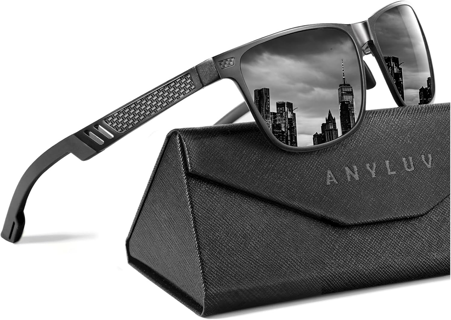 ANYLUV Polarized Sunglasses for Men Premium Al-Mg Frame Square Men\u2019s Sunglasses UV Protection for Fishing - Image 13