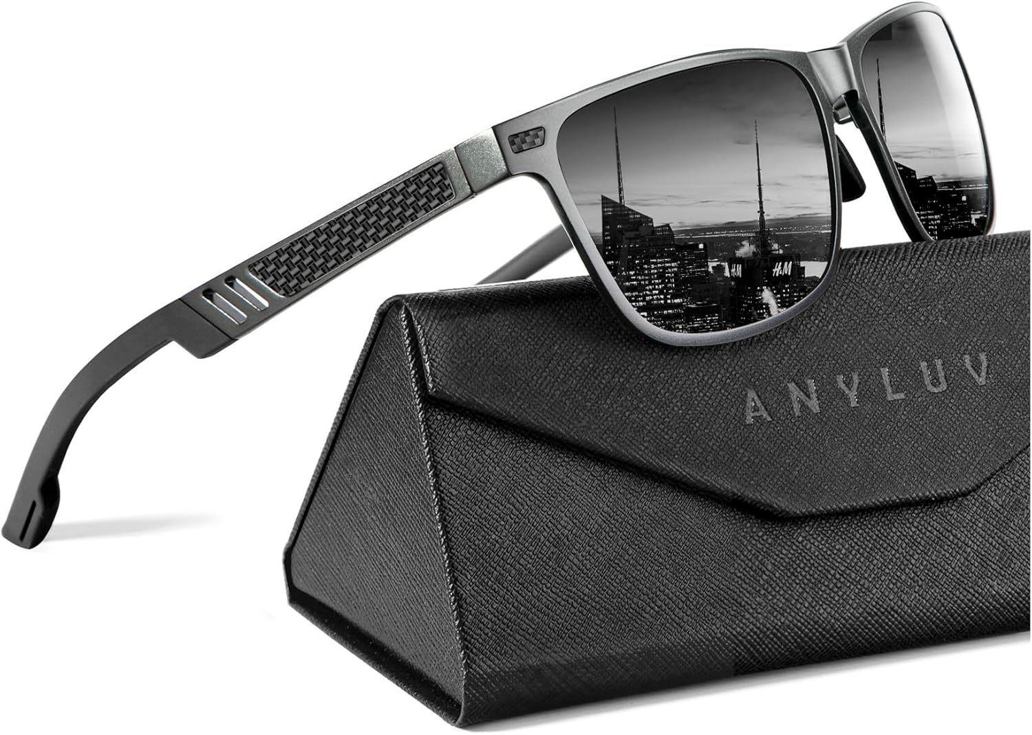 ANYLUV Polarized Sunglasses for Men Premium Al-Mg Frame Square Men\u2019s Sunglasses UV Protection for Fishing - Image 11