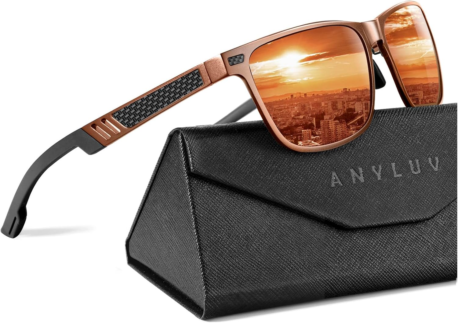 ANYLUV Polarized Sunglasses for Men Premium Al-Mg Frame Square Men\u2019s Sunglasses UV Protection for Fishing - Image 14