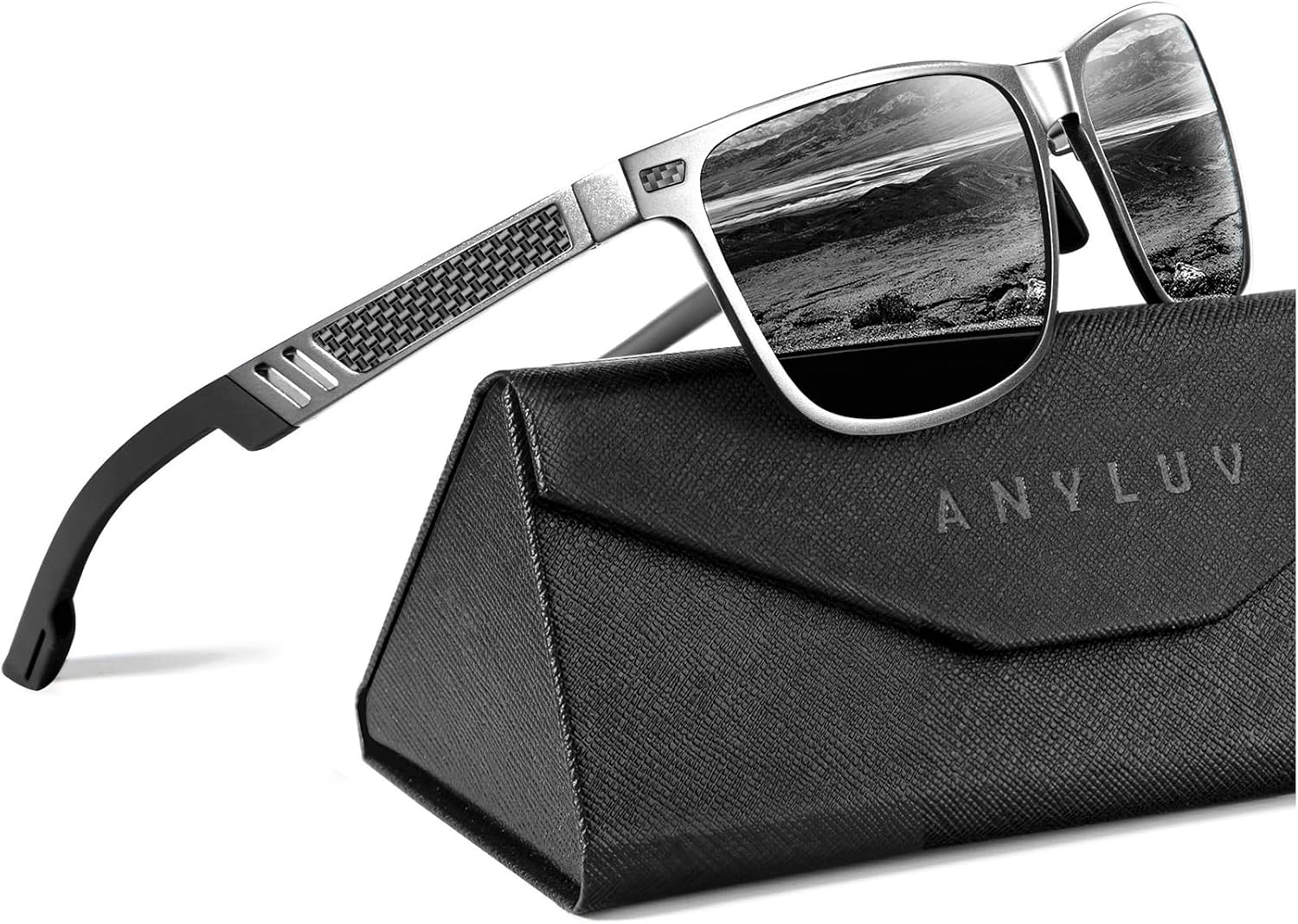 ANYLUV Polarized Sunglasses for Men Premium Al-Mg Frame Square Men\u2019s Sunglasses UV Protection for Fishing - Image 16