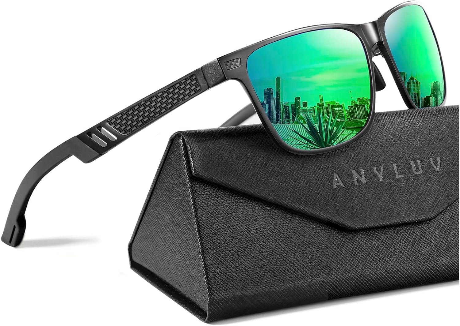 ANYLUV Polarized Sunglasses for Men Premium Al-Mg Frame Square Men\u2019s Sunglasses UV Protection for Fishing - Image 15