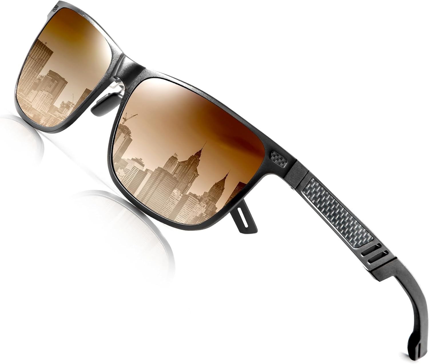ANYLUV Polarized Sunglasses for Men Premium Al-Mg Frame Square Men\u2019s Sunglasses UV Protection for Fishing - Image 9
