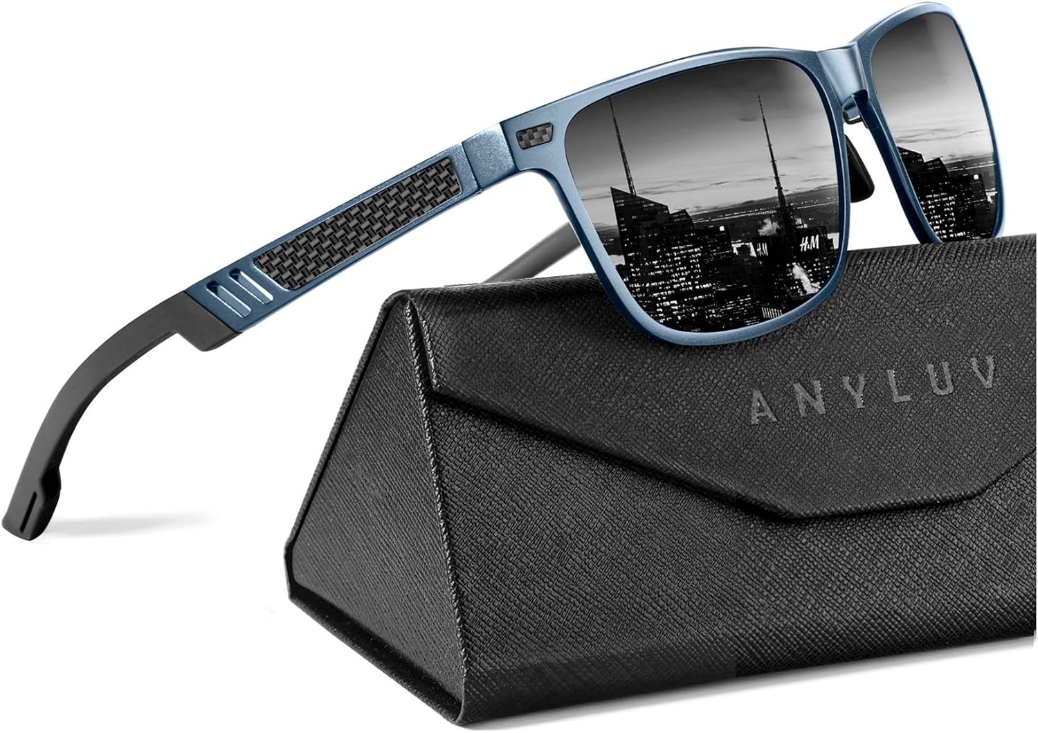 ANYLUV Polarized Sunglasses for Men Premium Al-Mg Frame Square Men\u2019s Sunglasses UV Protection for Fishing - Image 10