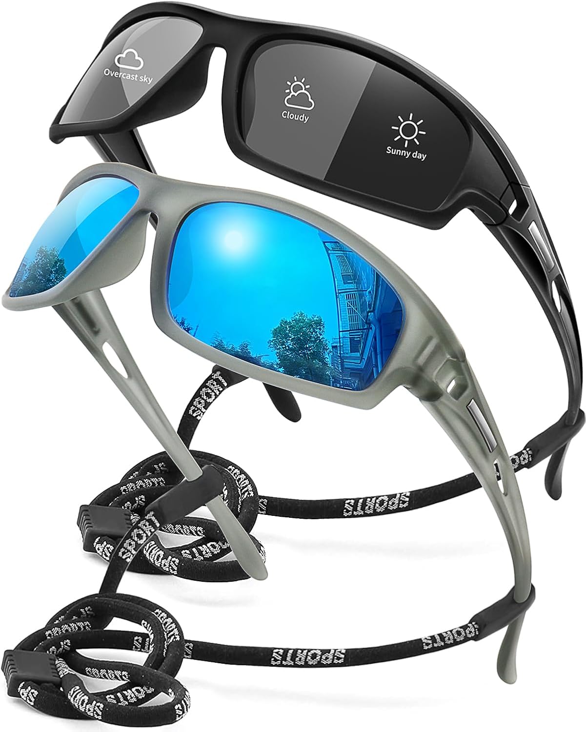 AWGSEE Polarized Sports Sunglasses for Men 100% UV Protection Wrap Around Unbreakable Sun Glasses for Fishing Driving - Image 16