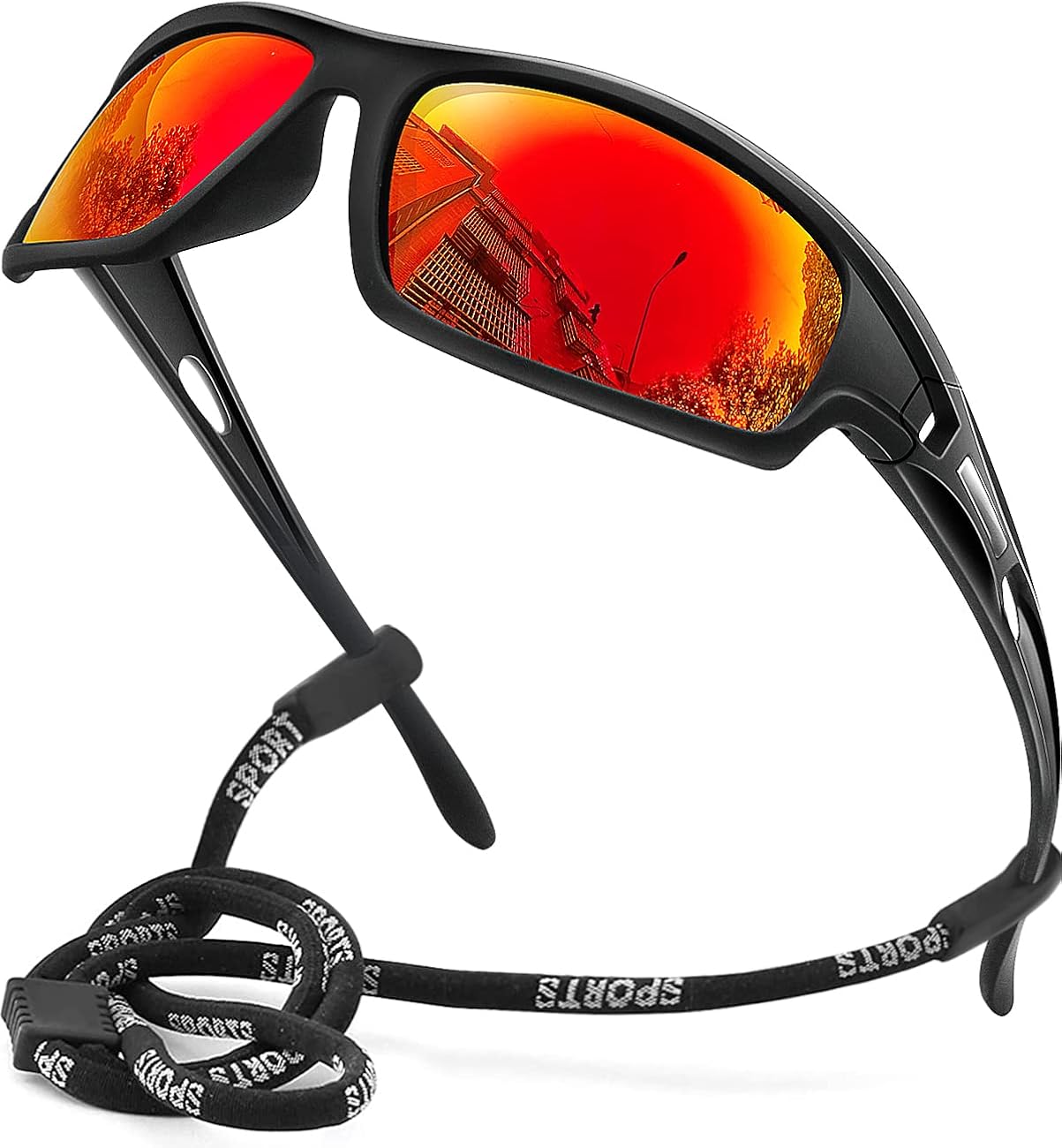 AWGSEE Polarized Sports Sunglasses for Men 100% UV Protection Wrap Around Unbreakable Sun Glasses for Fishing Driving - Image 25