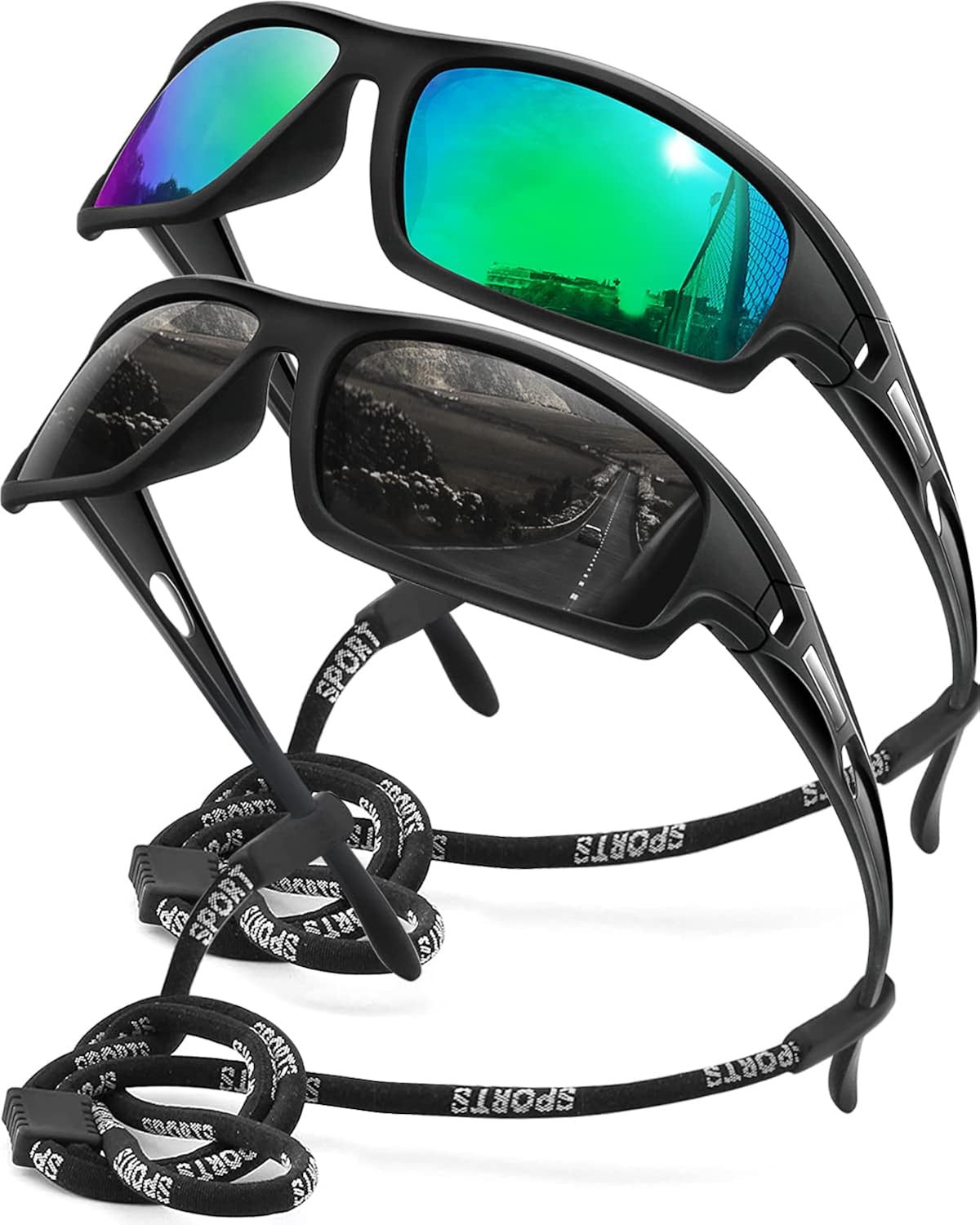AWGSEE Polarized Sports Sunglasses for Men 100% UV Protection Wrap Around Unbreakable Sun Glasses for Fishing Driving - Image 28