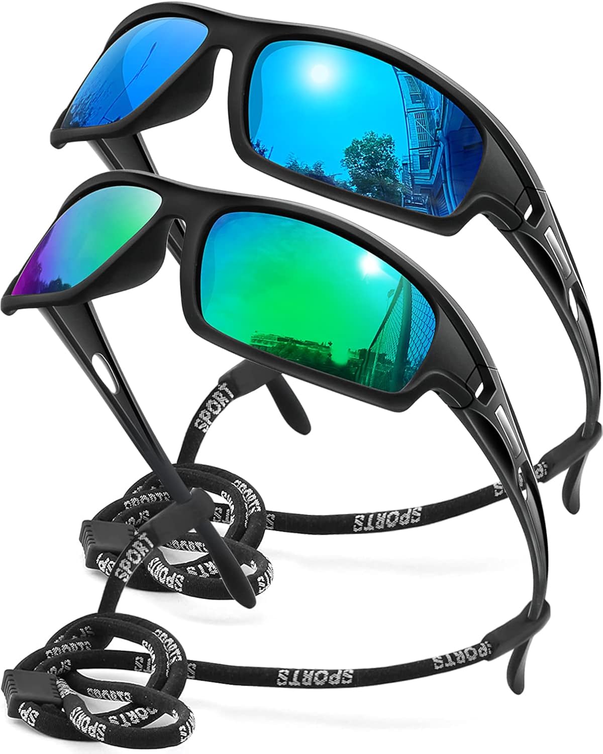 AWGSEE Polarized Sports Sunglasses for Men 100% UV Protection Wrap Around Unbreakable Sun Glasses for Fishing Driving - Image 22