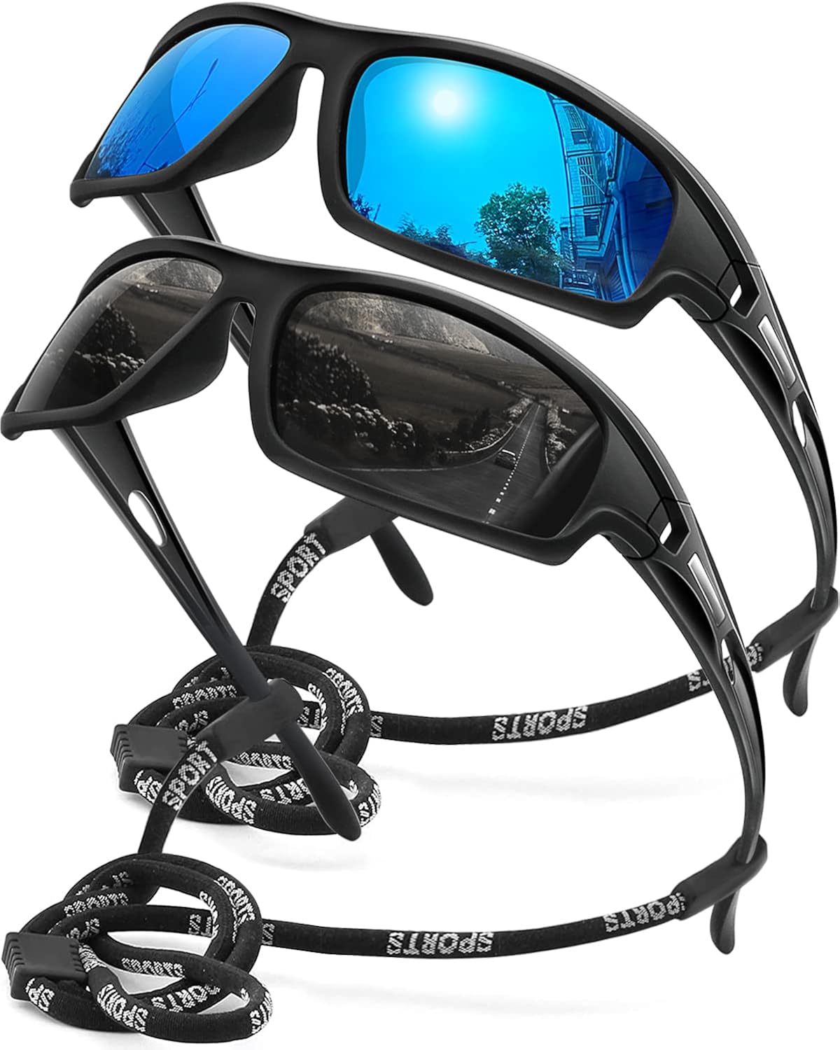 AWGSEE Polarized Sports Sunglasses for Men 100% UV Protection Wrap Around Unbreakable Sun Glasses for Fishing Driving - Image 14