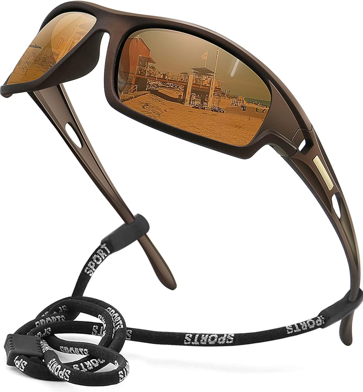 AWGSEE Polarized Sports Sunglasses for Men 100% UV Protection Wrap Around Unbreakable Sun Glasses for Fishing Driving - Image 23