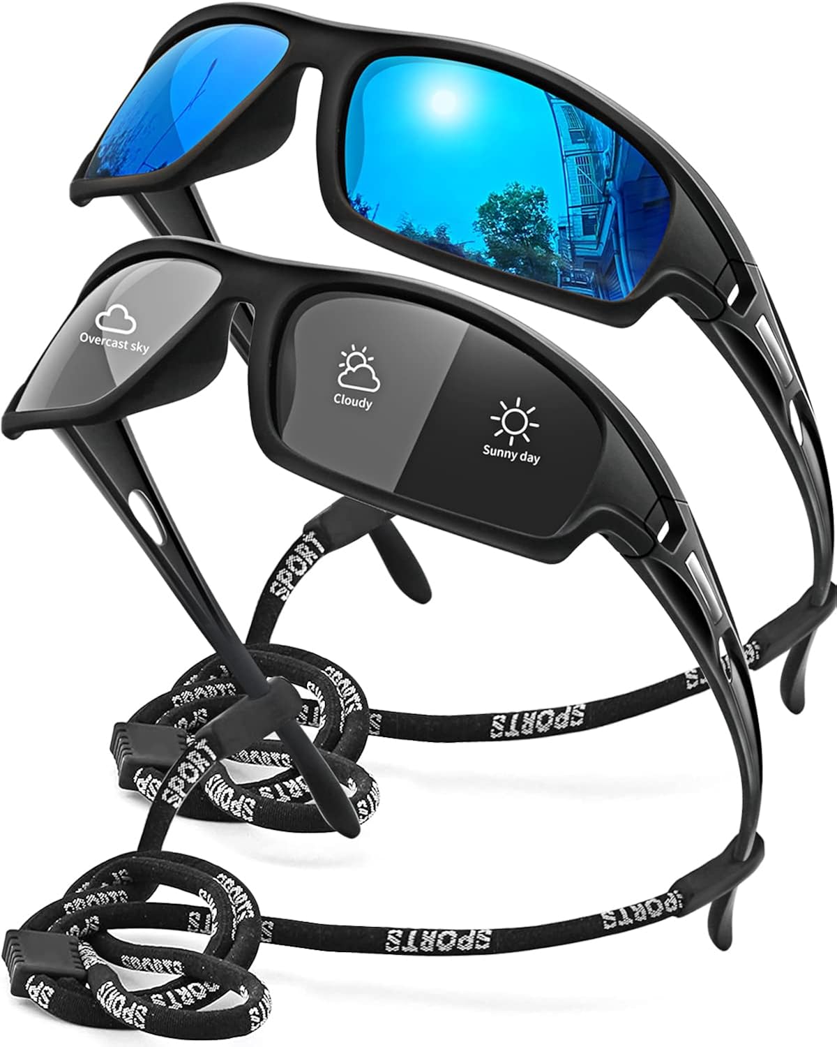 AWGSEE Polarized Sports Sunglasses for Men 100% UV Protection Wrap Around Unbreakable Sun Glasses for Fishing Driving - Image 21