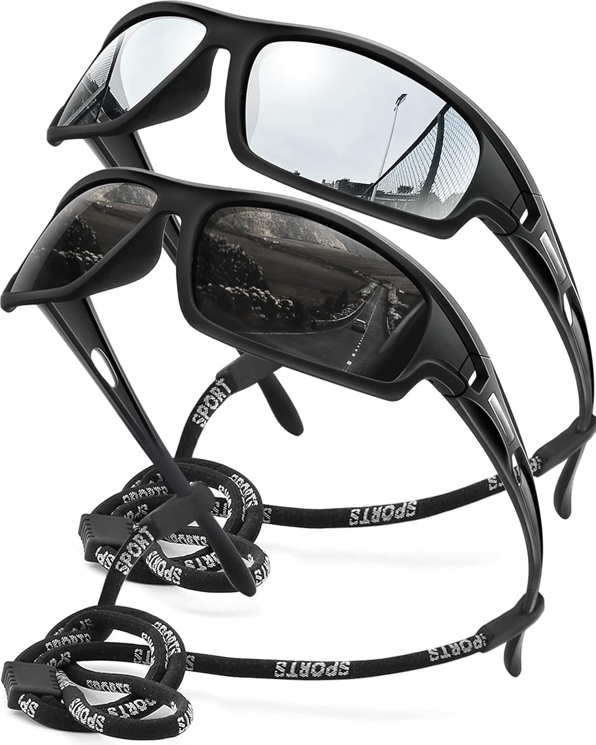 AWGSEE Polarized Sports Sunglasses for Men 100% UV Protection Wrap Around Unbreakable Sun Glasses for Fishing Driving - Image 20