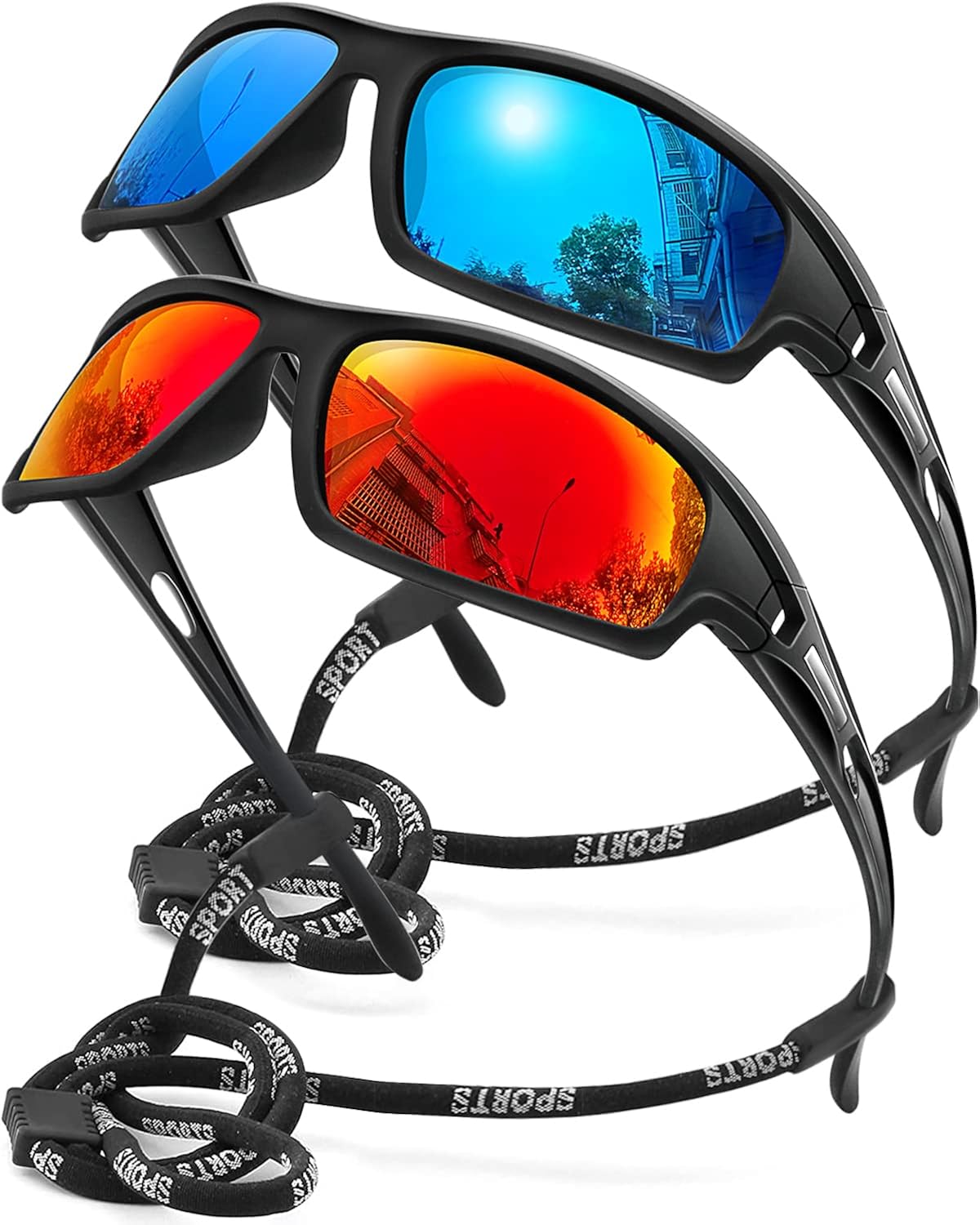 AWGSEE Polarized Sports Sunglasses for Men 100% UV Protection Wrap Around Unbreakable Sun Glasses for Fishing Driving - Image 13
