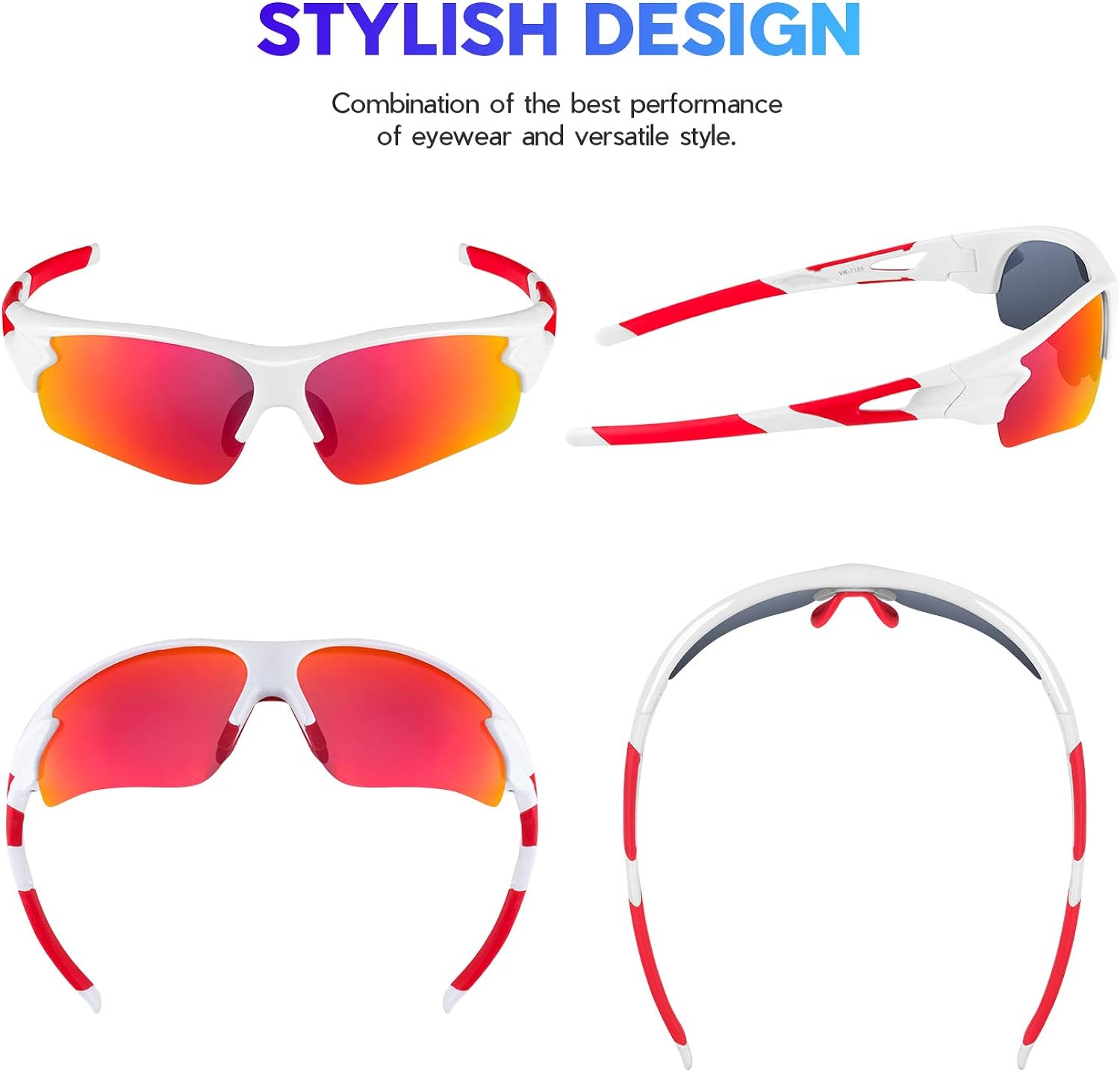 BEACOOL Polarized Sports Sunglasses for Men Women Youth Baseball Fishing Cycling Running Golf Motorcycle Tac Glasses UV400 - Image 2