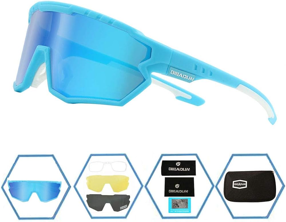 GIEADUN Sports Sunglasses Cycling Glasses Polarized Cycling, Baseball,Fishing, Ski Running,Golf - Image 2