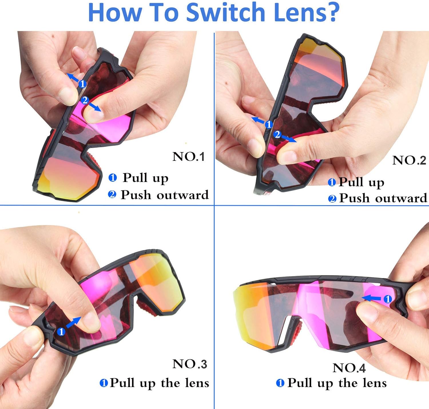 GIEADUN Sports Sunglasses Cycling Glasses Polarized Cycling, Baseball,Fishing, Ski Running,Golf - Image 5