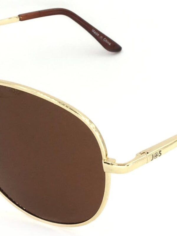 J+S Premium Military Style Classic Aviator Sunglasses, Polarized, 100% UV protection