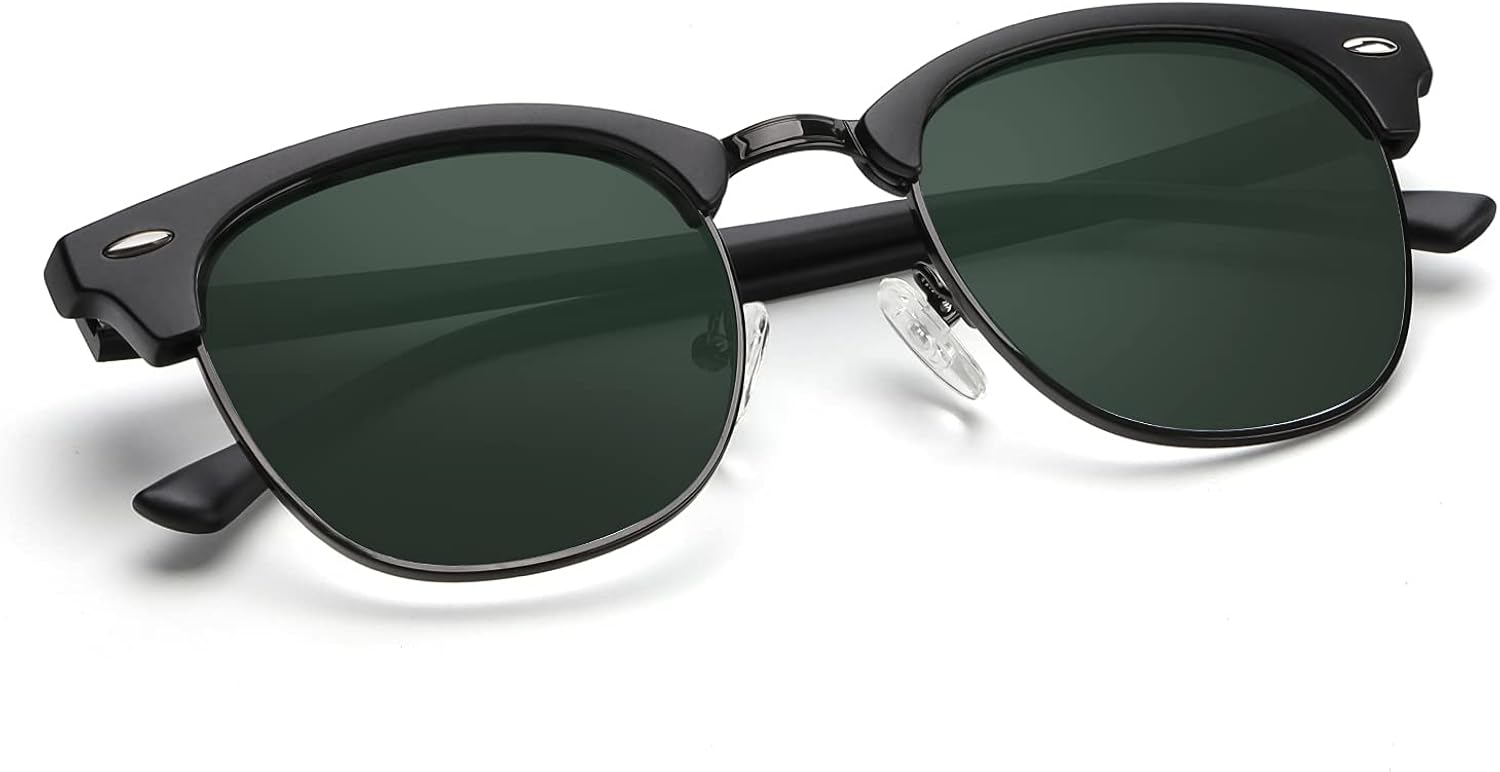KALIYADI Polarized Sunglasses for Men and Women Semi-Rimless Frame Driving Sun glasses UV Blocking - Image 18