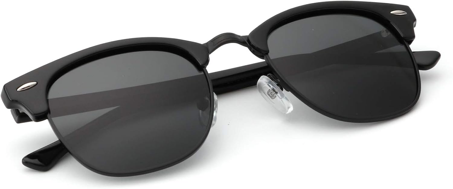 KALIYADI Polarized Sunglasses for Men and Women Semi-Rimless Frame Driving Sun glasses UV Blocking - Image 10