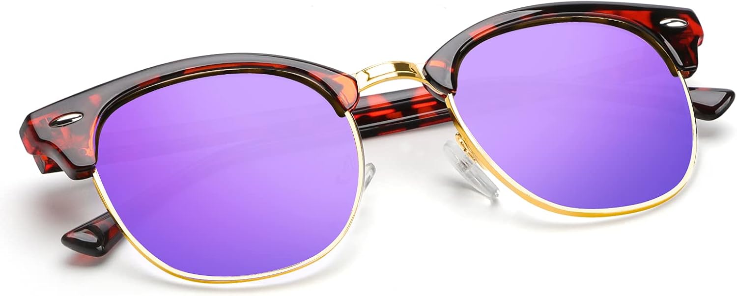 KALIYADI Polarized Sunglasses for Men and Women Semi-Rimless Frame Driving Sun glasses UV Blocking - Image 19