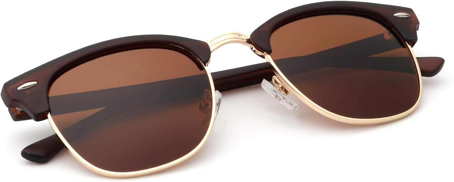 KALIYADI Polarized Sunglasses for Men and Women Semi-Rimless Frame Driving Sun glasses UV Blocking - Image 8