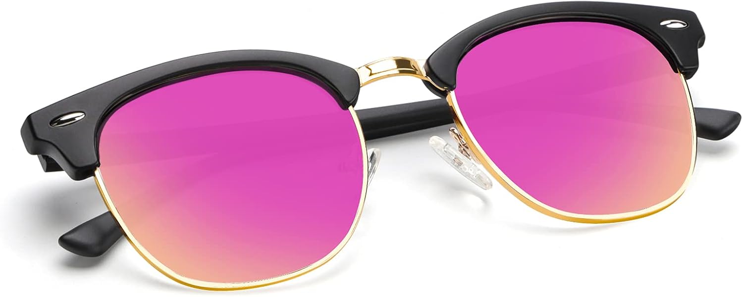 KALIYADI Polarized Sunglasses for Men and Women Semi-Rimless Frame Driving Sun glasses UV Blocking - Image 13
