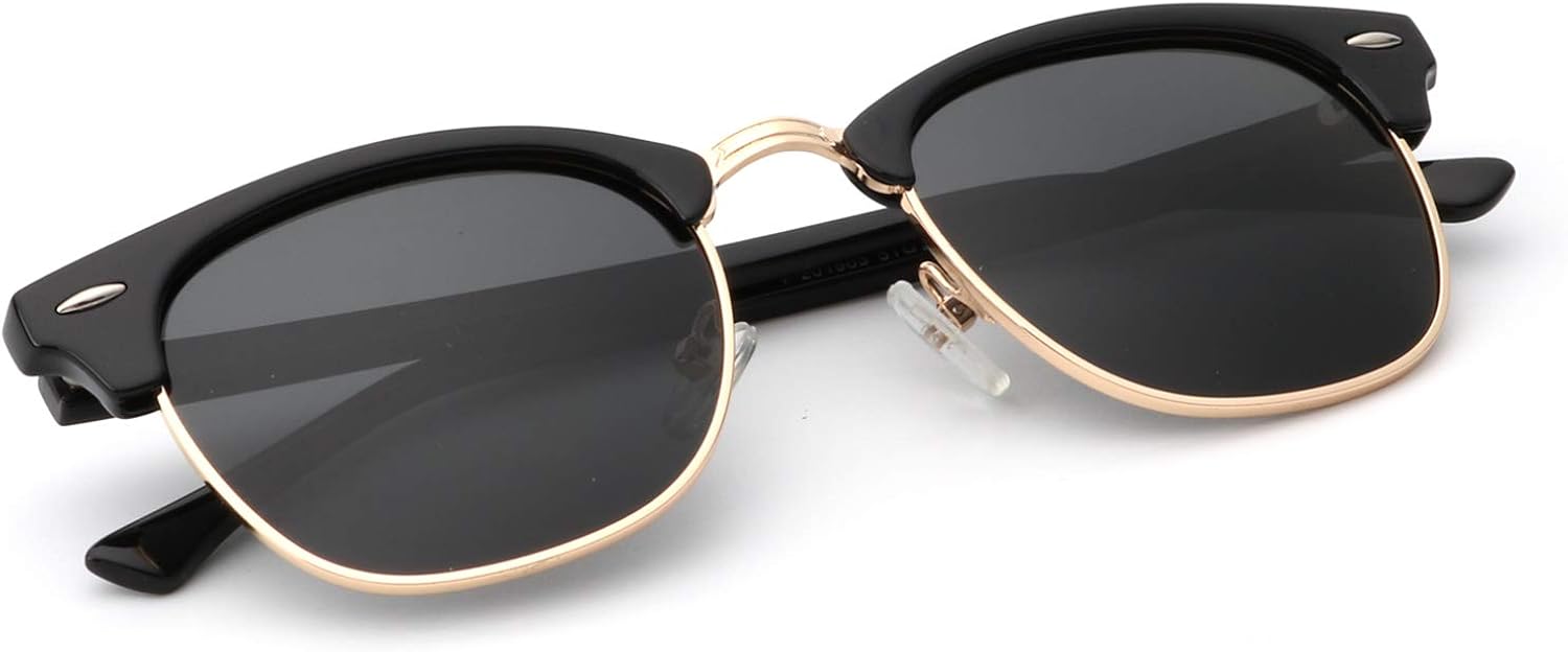 KALIYADI Polarized Sunglasses for Men and Women Semi-Rimless Frame Driving Sun glasses UV Blocking - Image 26
