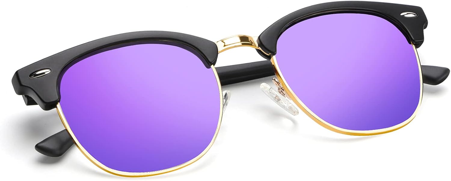 KALIYADI Polarized Sunglasses for Men and Women Semi-Rimless Frame Driving Sun glasses UV Blocking - Image 11