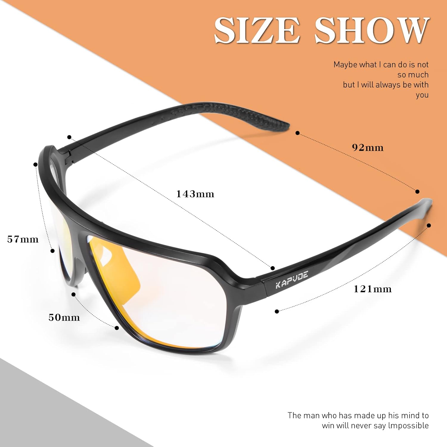 KAPVOE Photochromic Cycling Glasses for Men Women Sports Sunglasses MTB Biking Sunglasses UV Protection - Image 5