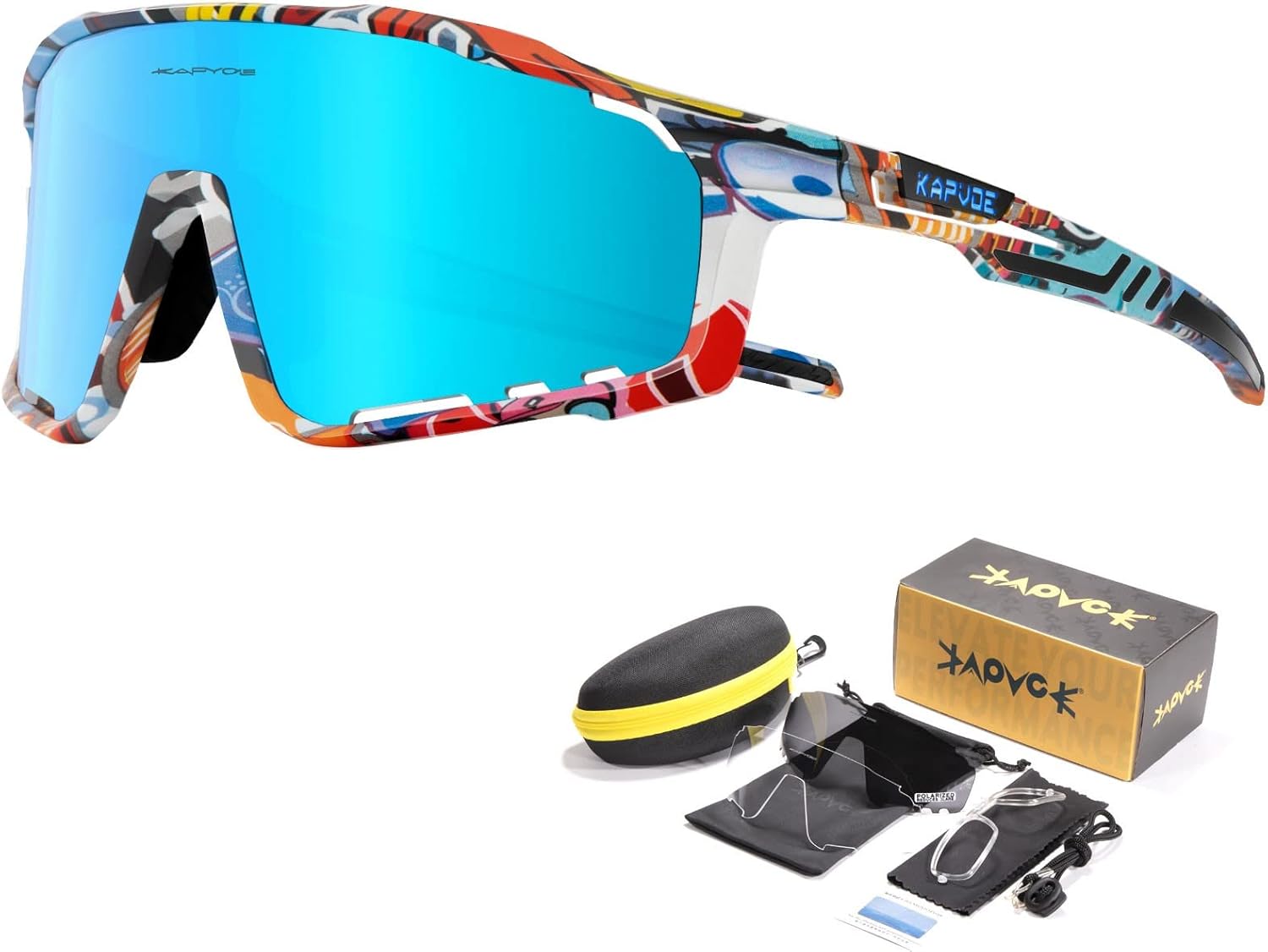 KAPVOE Polarized Cycling Glasses For Men Women Mountain Bike Glasses MTB Riding Glasses TR90 Sport Sunglasses Running Bicycle - Image 18