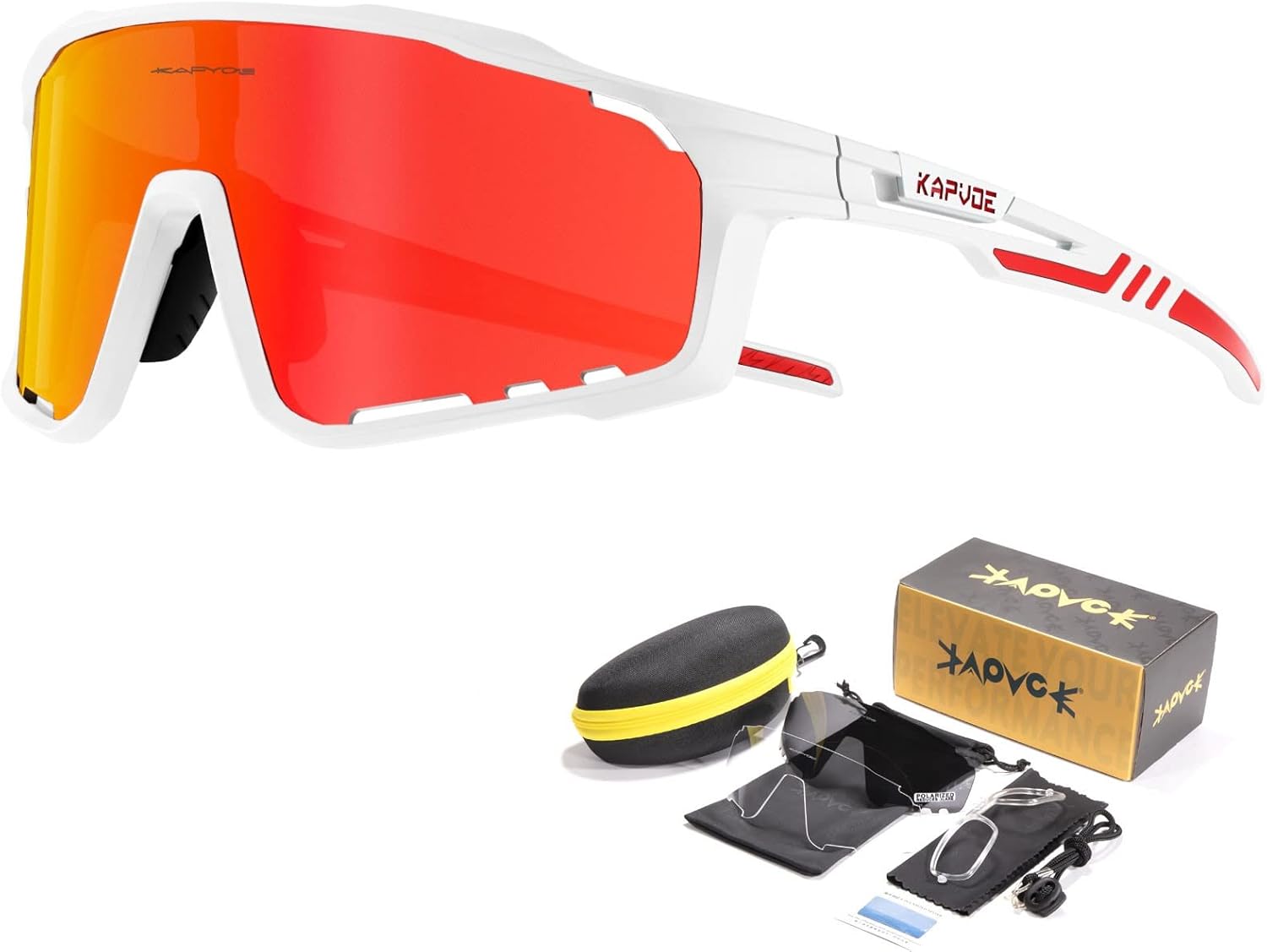 KAPVOE Polarized Cycling Glasses For Men Women Mountain Bike Glasses MTB Riding Glasses TR90 Sport Sunglasses Running Bicycle - Image 17