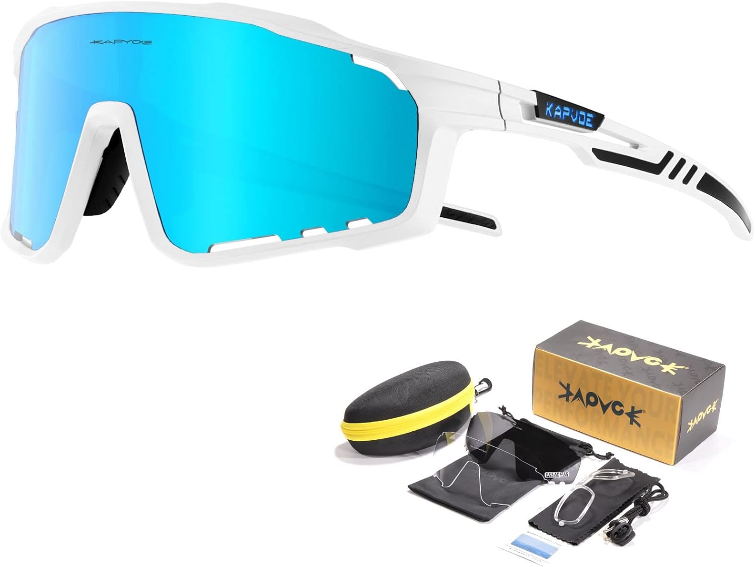 KAPVOE Polarized Cycling Glasses For Men Women Mountain Bike Glasses MTB Riding Glasses TR90 Sport Sunglasses Running Bicycle - Image 12