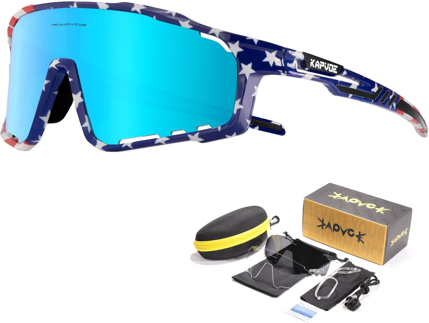 KAPVOE Polarized Cycling Glasses For Men Women Mountain Bike Glasses MTB Riding Glasses TR90 Sport Sunglasses Running Bicycle - Image 10