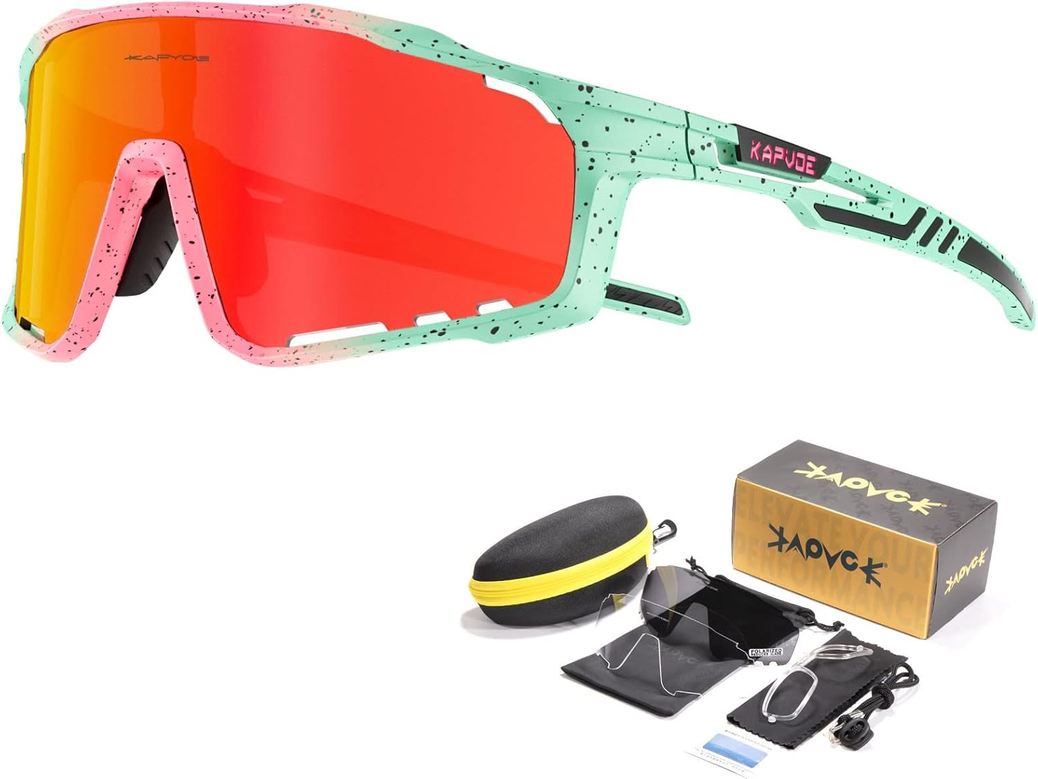 KAPVOE Polarized Cycling Glasses For Men Women Mountain Bike Glasses MTB Riding Glasses TR90 Sport Sunglasses Running Bicycle - Image 13