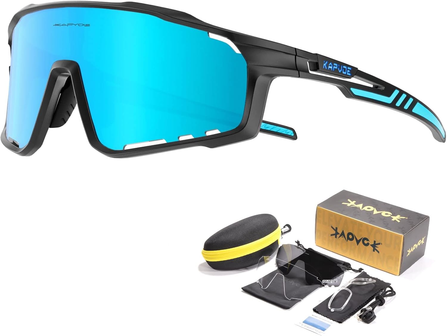 KAPVOE Polarized Cycling Glasses For Men Women Mountain Bike Glasses MTB Riding Glasses TR90 Sport Sunglasses Running Bicycle - Image 19