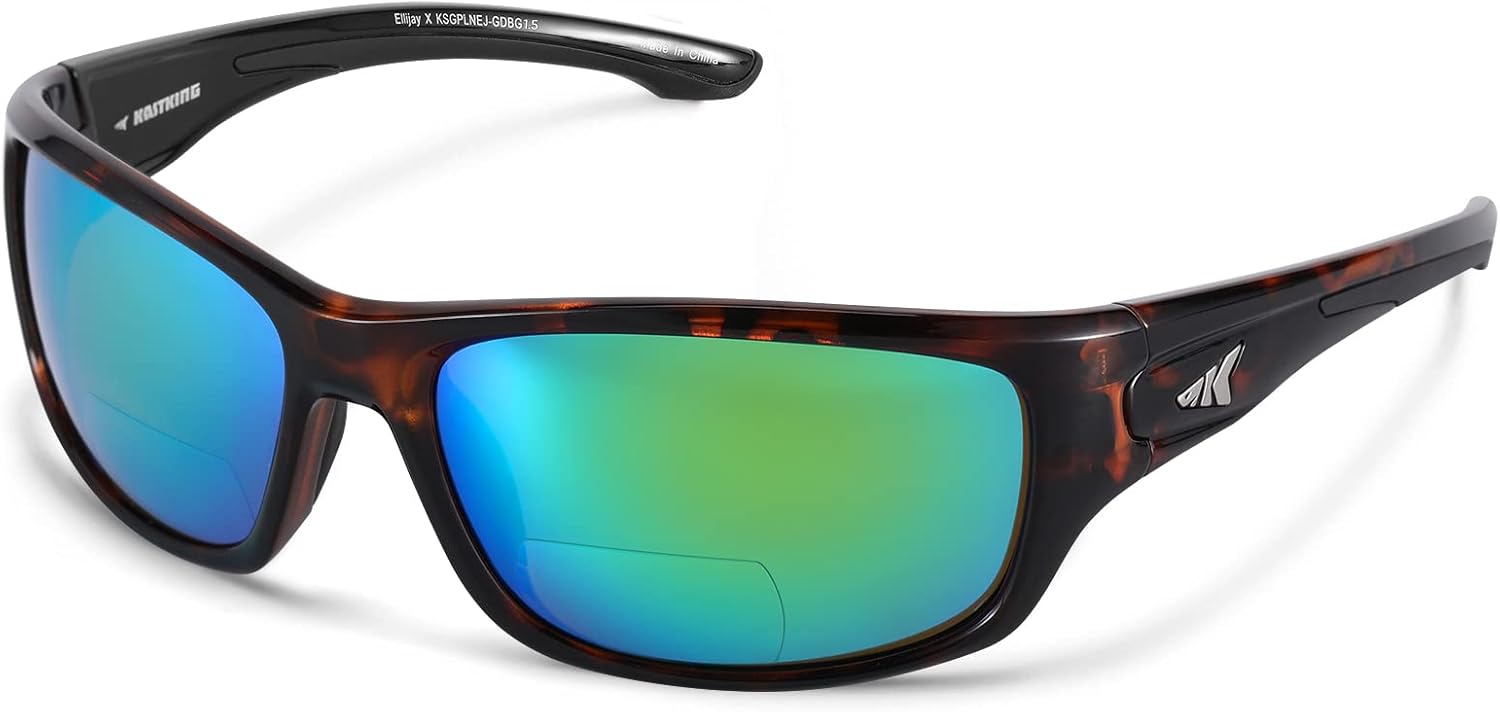 KastKing Ellijay Bifocal Polarized Sunglasses, Bi-Focal x1.5 x2.0 x2.5 Magnifications, Wrap Sport Reader Sunglasses - Image 10