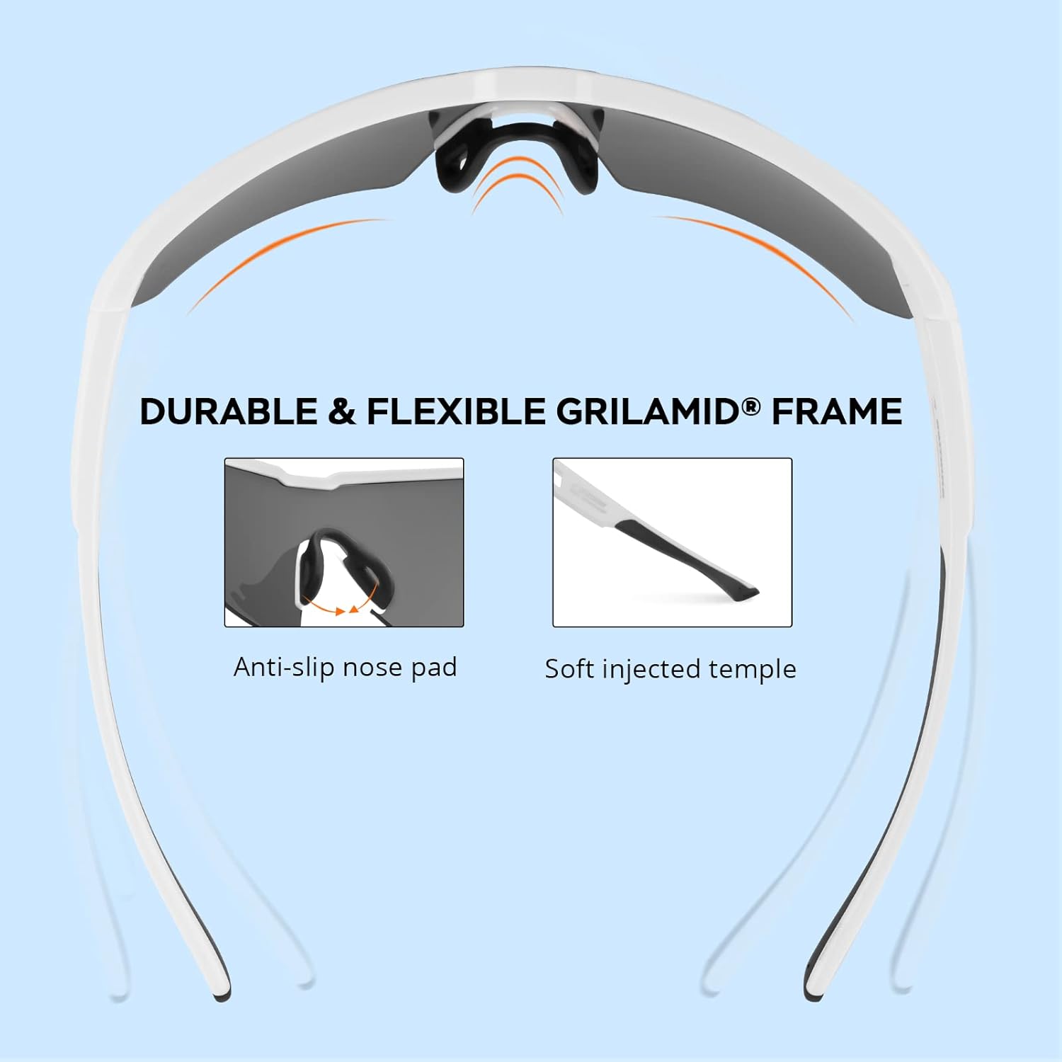 KastKing Hillsboro Polarized Sport Sunglasses for Men and Women, Ideal for Baseball Cycling Running Biking, UV protection - Image 5
