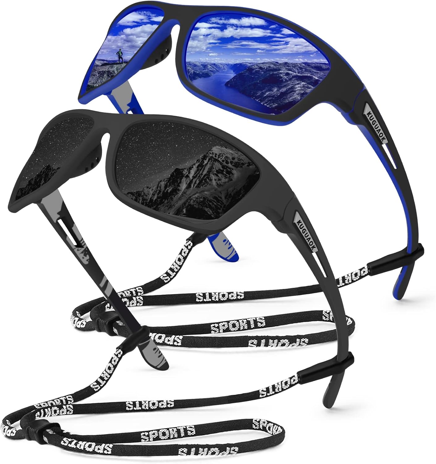 KUGUAOK Polarized Sports Sunglasses for Men Driving Cycling Fishing Sun Glasses 100% UV Protection Goggles - Image 27