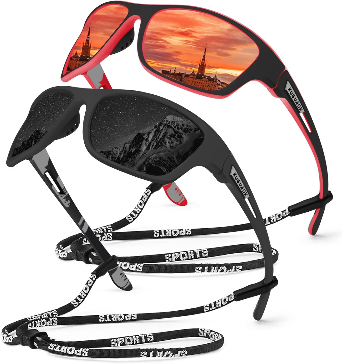 KUGUAOK Polarized Sports Sunglasses for Men Driving Cycling Fishing Sun Glasses 100% UV Protection Goggles - Image 16