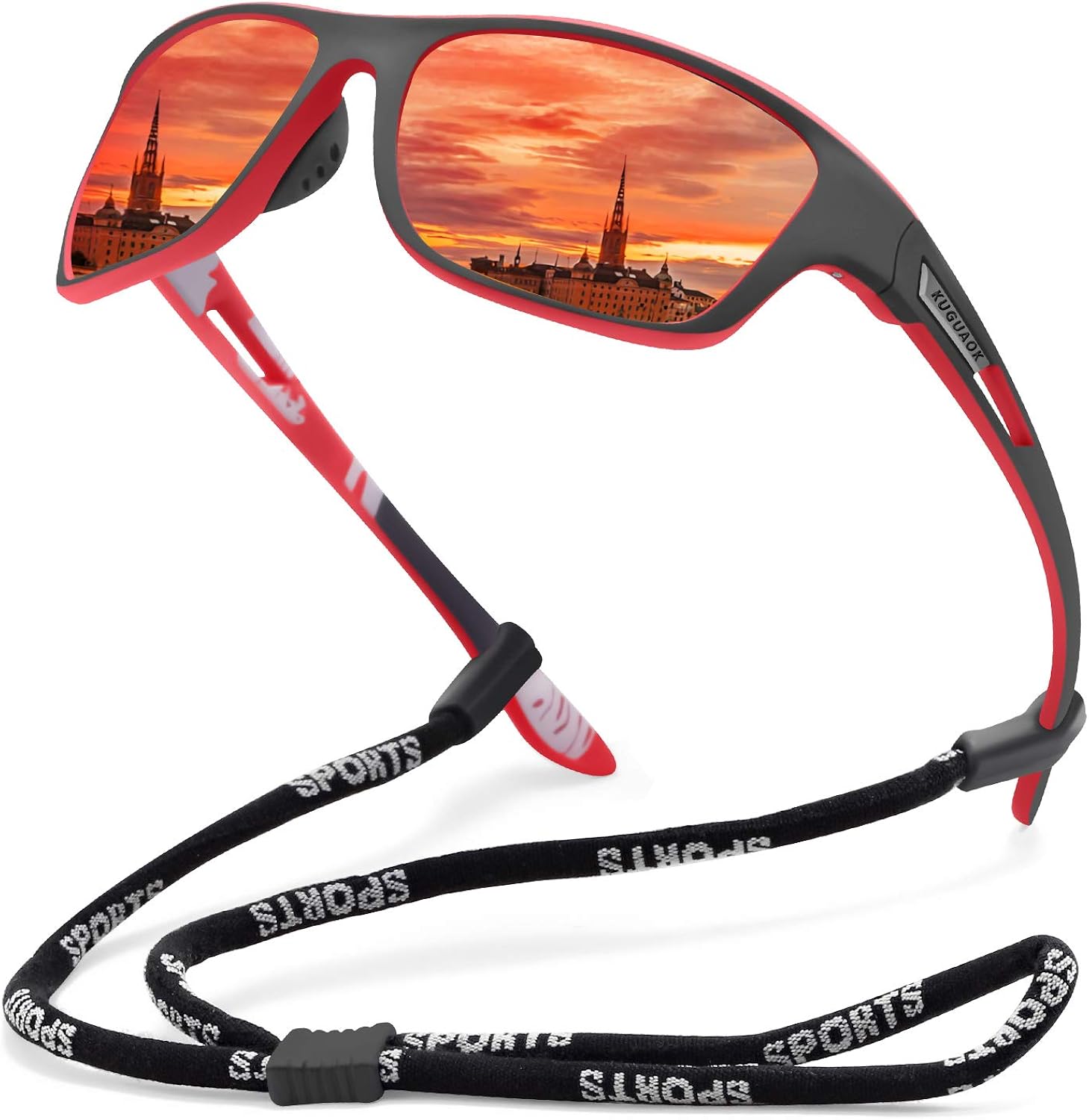 KUGUAOK Polarized Sports Sunglasses for Men Driving Cycling Fishing Sun Glasses 100% UV Protection Goggles - Image 21
