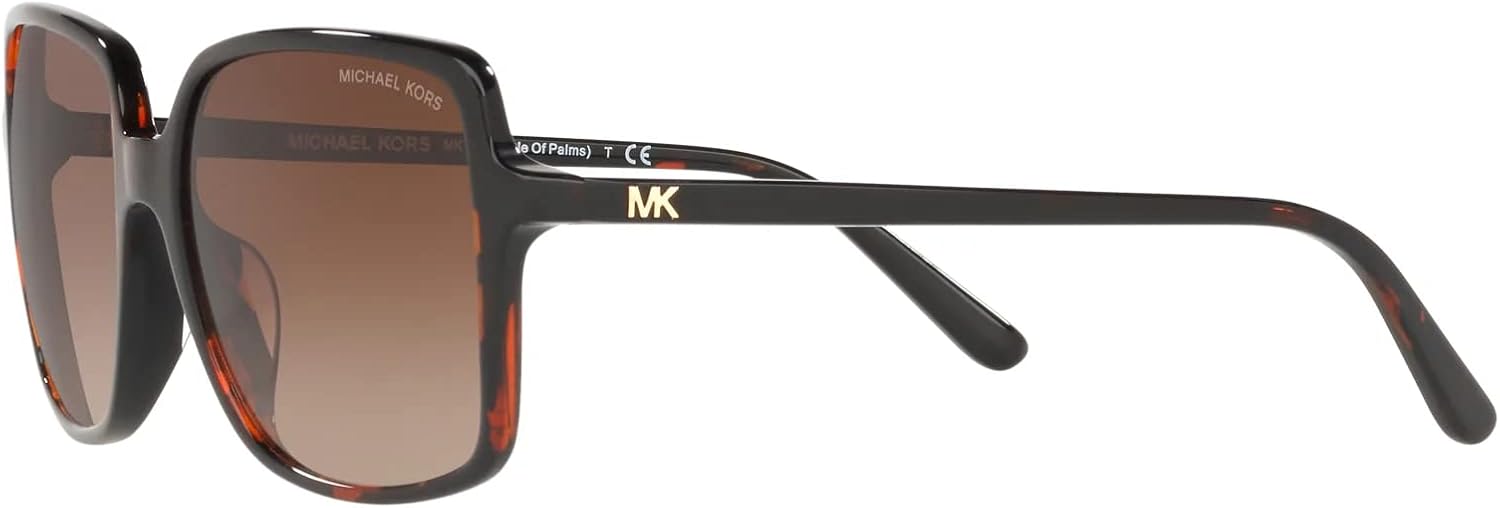 Michael Kors MK2098U 378113 Brown Tortoise Isle Of Palms Square Sunglasses Lens, Db127.18 New New Tort, 56/17/140 - Image 3