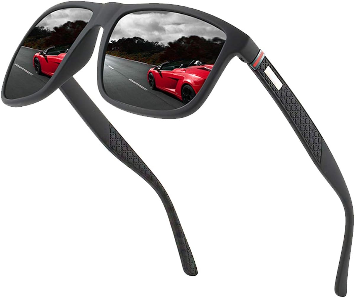 Perfectmiaoxuan Polarized sunglasses for men\/women; light frame; HD pilot lenses; Golf\/driving\/fishing\/travel Eyewear