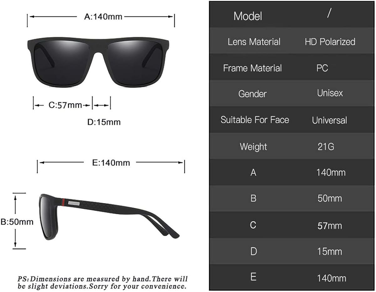 Perfectmiaoxuan Polarized sunglasses for men\/women; light frame; HD pilot lenses; Golf\/driving\/fishing\/travel Eyewear - Image 4