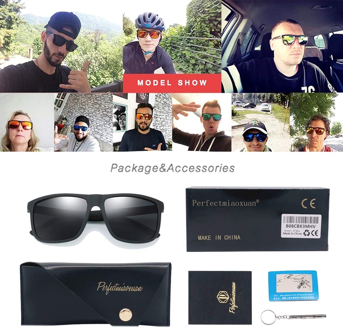 Perfectmiaoxuan Polarized sunglasses for men\/women; light frame; HD pilot lenses; Golf\/driving\/fishing\/travel Eyewear - Image 7