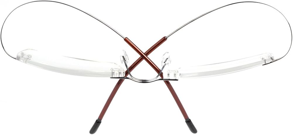 Qi Song Ultra-light 100% Titanium Rimless Reading Glasses Men Women Eyeglasses+1.0 +1.5 +2.0 +2.5 +3.0 +3.5+4.0