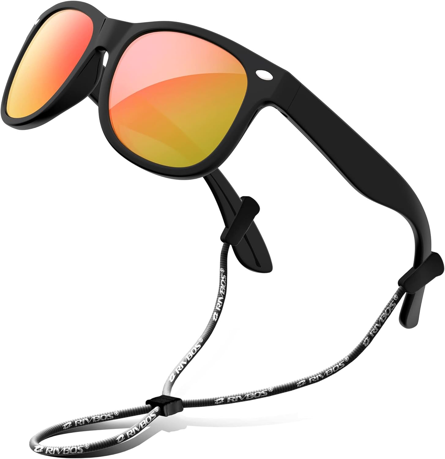 RIVBOS Kids Sunglasses Polarized UV Protection Flexible Rubber Glasses Shades with Strap for Boys Girls RBK004 - Image 9