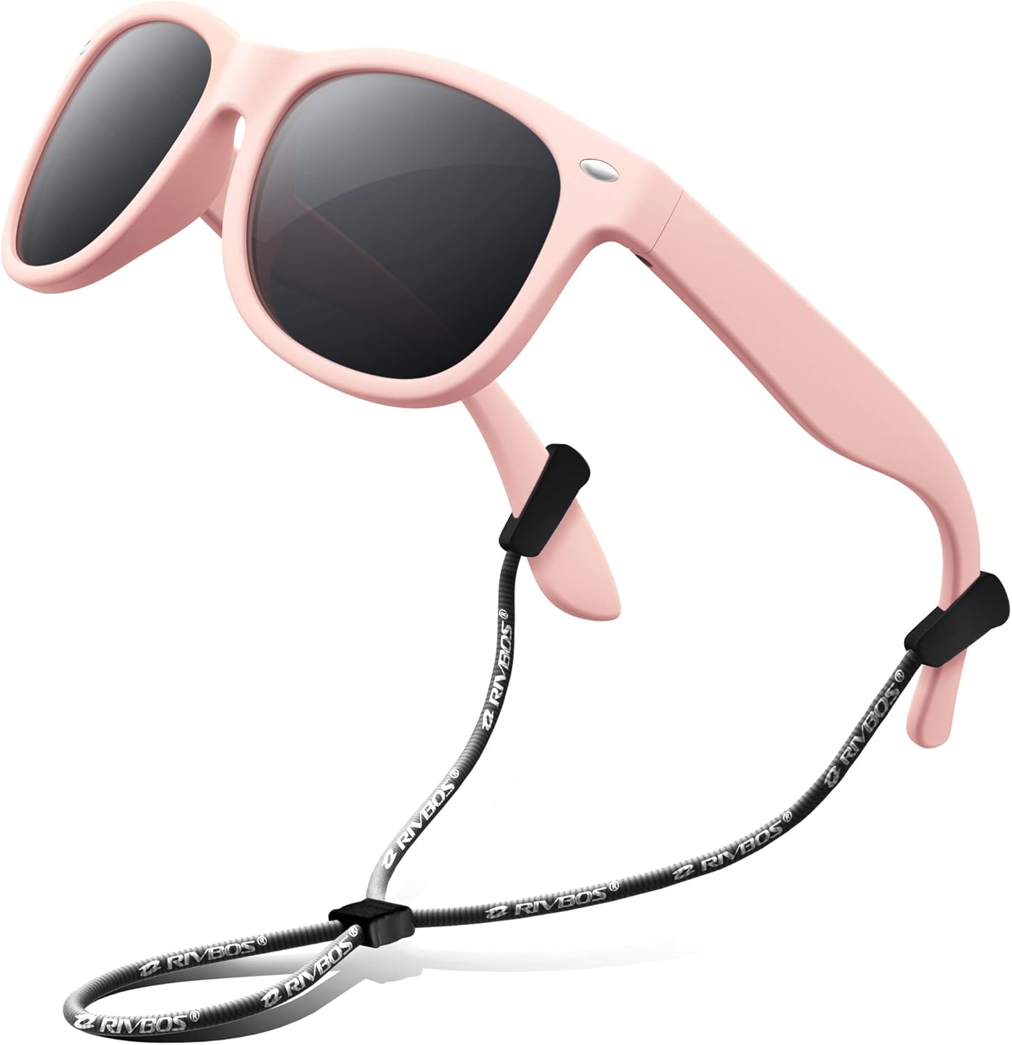 RIVBOS Kids Sunglasses Polarized UV Protection Flexible Rubber Glasses Shades with Strap for Boys Girls RBK004 - Image 21