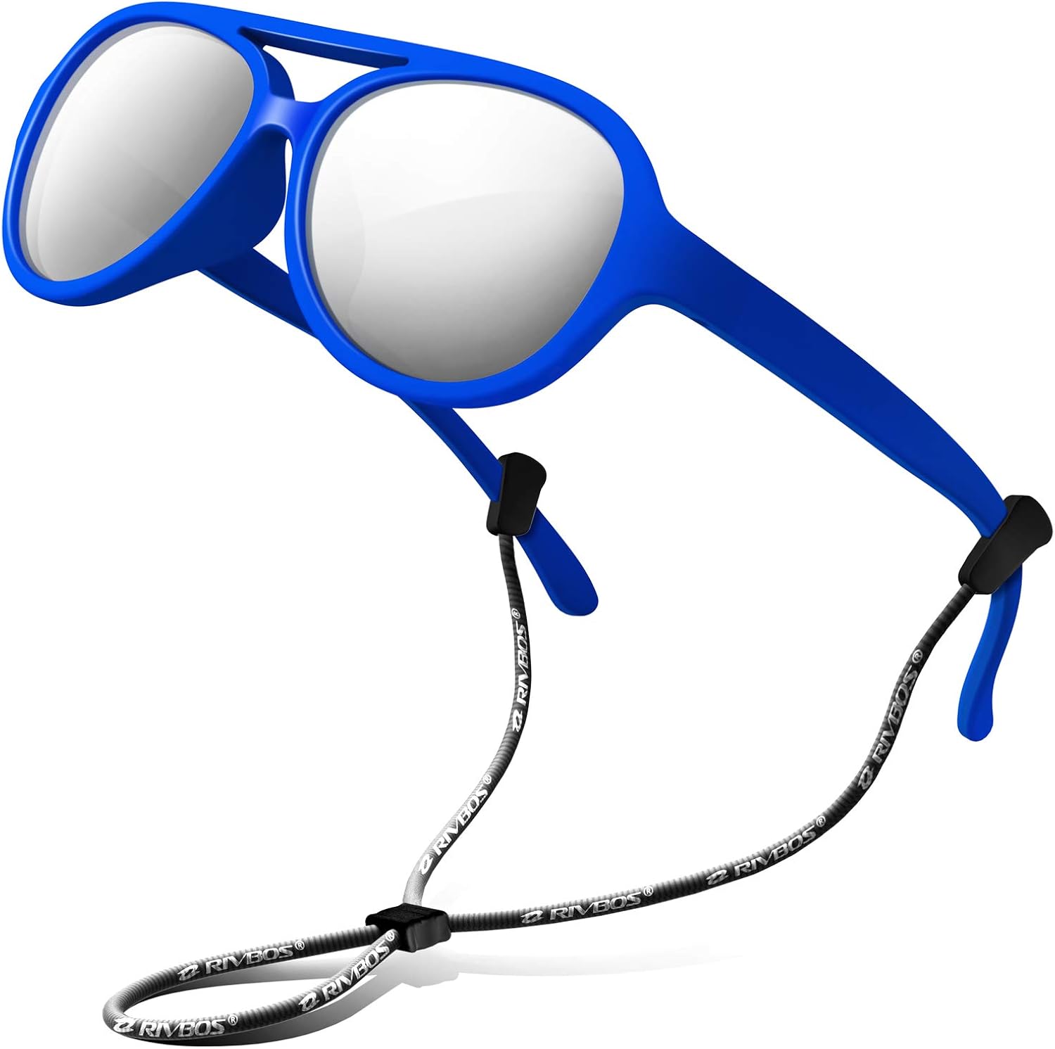 RIVBOS Kids Sunglasses Polarized UV Protection Flexible Rubber Glasses Shades with Strap for Boys Girls RBK004 - Image 18