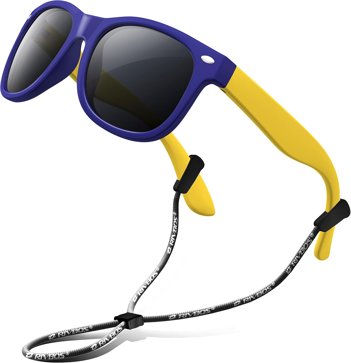 RIVBOS Kids Sunglasses Polarized UV Protection Flexible Rubber Glasses Shades with Strap for Boys Girls RBK004 - Image 15