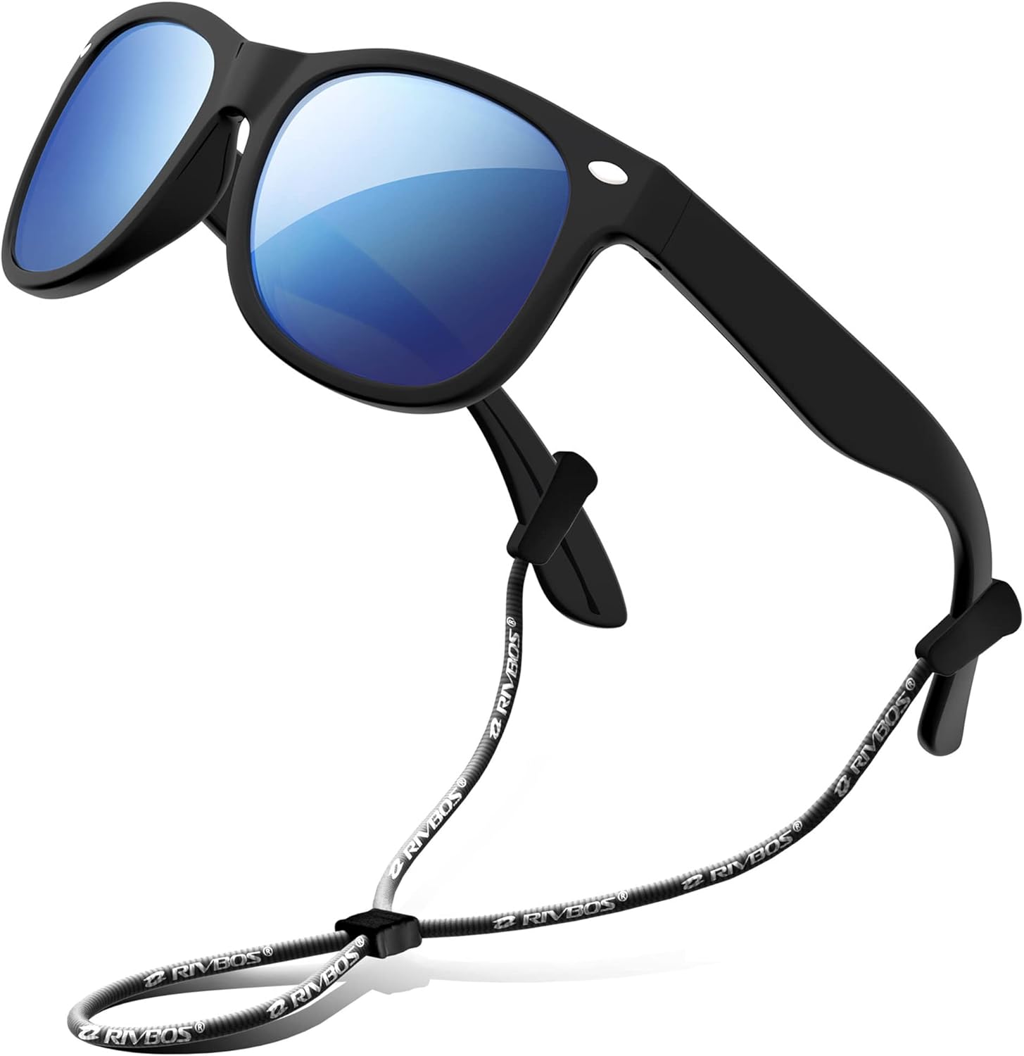 RIVBOS Kids Sunglasses Polarized UV Protection Flexible Rubber Glasses Shades with Strap for Boys Girls RBK004 - Image 8